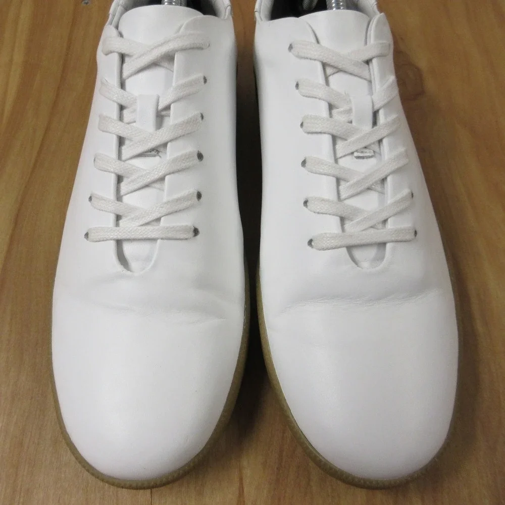 BECKETT SIMONON Geller White Leather Gum Sole Sneakers Mens‎ 11 Minimalist Shoes